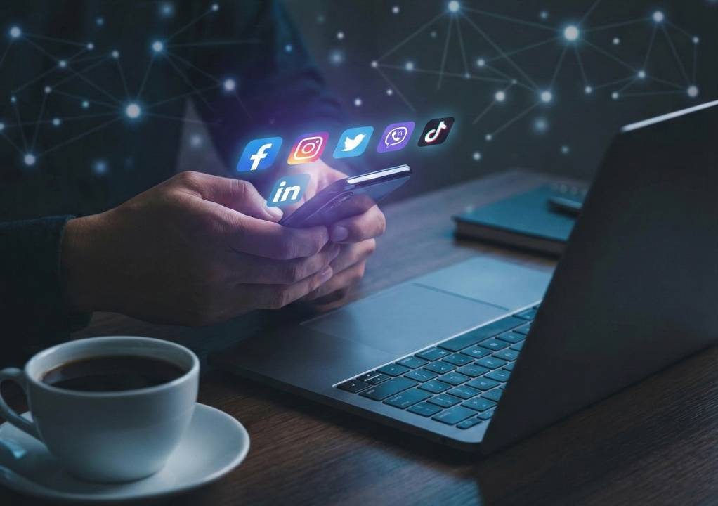 Mobile screen showing AI-generated Instagram caption with hashtags and emojis