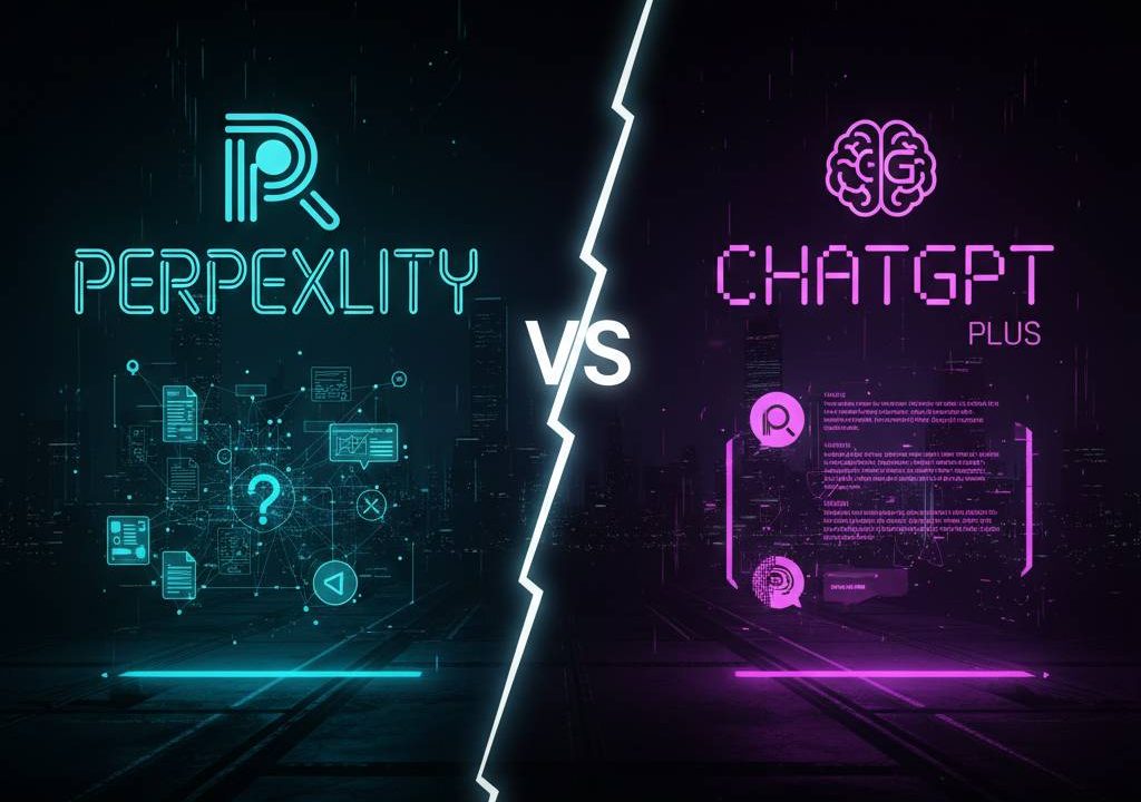 Perplexity Pro vs ChatGPT Plus research comparison dashboard 2026